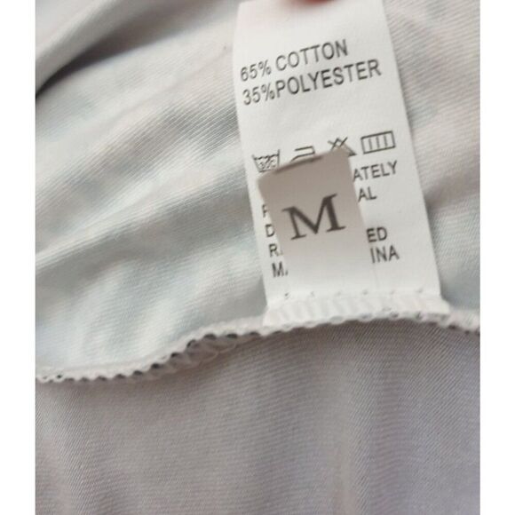 Floral Print Mini Slip Dress M Spaghetti Straps V-Neck Summer Resort Bodycon - Picture 5 of 5